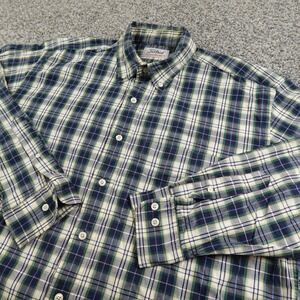 VTG Titleist Shirt Mens M Blue Beige Golf Golfing Long Sleeve Button Up‎ Corbin